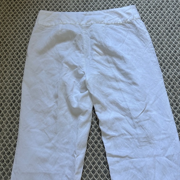 Eileen Fisher Linen Blend Pants Size 10 Women Casual Comfort Lightweight Beach - Picture 7 of 9